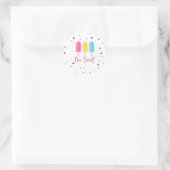 Sticker Rond Arc-en-ciel Pop Two Sweet 2e Anniversaire (Sac)