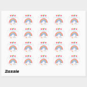 Sticker Rond Arc-en-ciel Respiration exercice pour coin apaisan (Feuille)