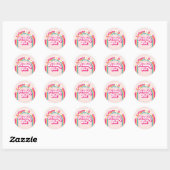 Sticker Rond Arc-en-ciel rétro Totalement dix 10e anniversaire (Feuille)