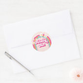 Sticker Rond Arc-en-ciel rétro Totalement dix 10e anniversaire (Enveloppe)