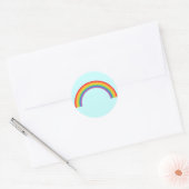 Sticker Rond Arc-en-ciel simple (Enveloppe)