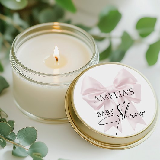 Sticker Rond Arc gracieux en rose pâle