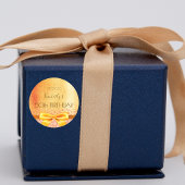 Sticker Rond Arc or 50e anniversaire