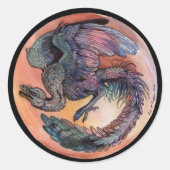 Sticker Rond Archaeopteryx ronde (Devant)