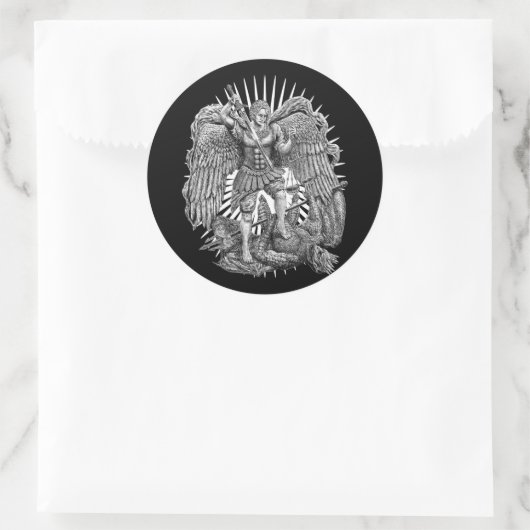 Sticker Rond Archangel Michael (Sac)