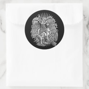Sticker Rond Archangel Michael