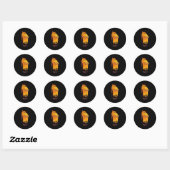 Sticker Rond Archangel Raphael (Feuille)