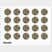 Sticker Rond Arche de Noé (Feuille)