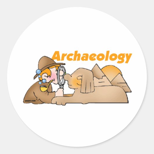 Sticker Rond Archéologie (Devant)