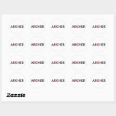 Sticker Rond Archer (Feuille)