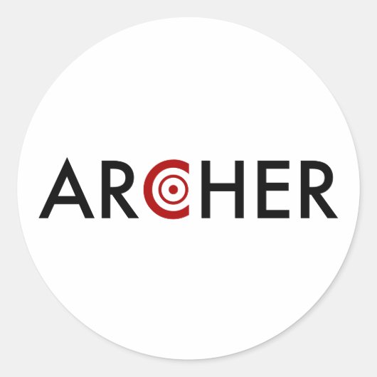 Sticker Rond Archer (Devant)