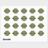 Sticker Rond Archer authentique (Feuille)