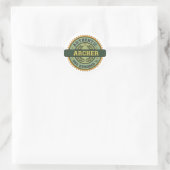Sticker Rond Archer authentique (Sac)