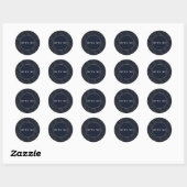 Sticker Rond Arches Art déco | Élégant "Ouvrez-moi" (Feuille)
