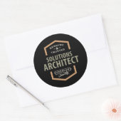 Sticker Rond Architecte de solutions (Enveloppe)