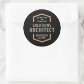 Sticker Rond Architecte de solutions (Sac)