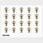 Sticker Rond Archiver l'autocollant (Feuille)