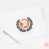 Sticker Rond archives de trojan (Enveloppe)