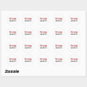 Sticker Rond Archiviste futur (Feuille)
