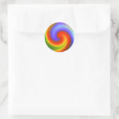 Sticker Rond Arcs-en-ciel (Sac)