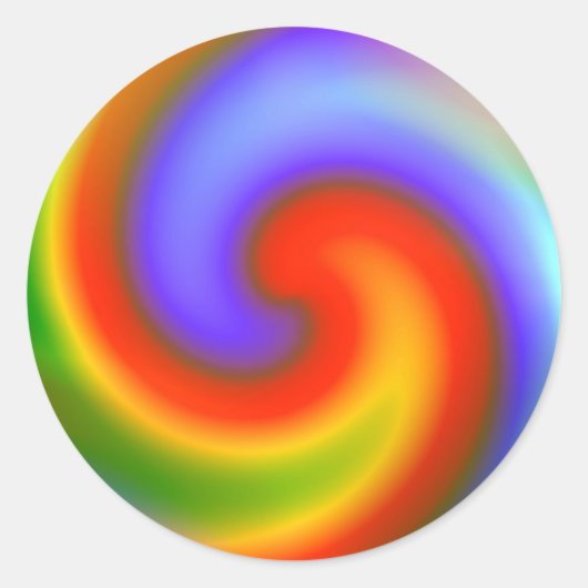 Sticker Rond Arcs-en-ciel (Devant)