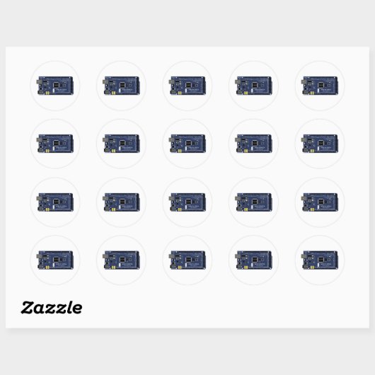 Sticker Rond Arduino Mega (Feuille)