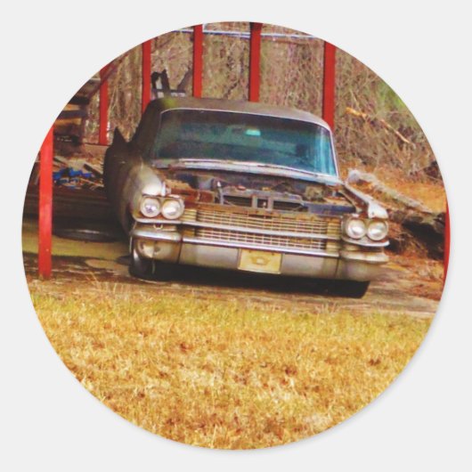 Sticker Rond Argent 1963 Sadan Deville (Devant)