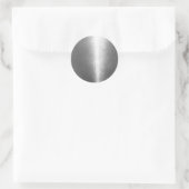 Sticker Rond Argent brillant (Sac)