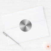Sticker Rond Argent métallique (Enveloppe)