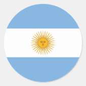 Sticker Rond Argentina flag (Devant)