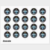 Sticker Rond Argentine (Feuille)