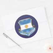 Sticker Rond Argentine fans de football football badge de boucl (Enveloppe)
