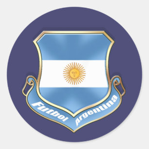 Sticker Rond Argentine fans de football football badge de boucl