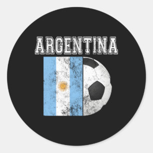Sticker Rond Argentine Football Football