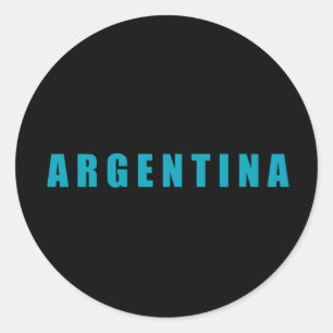 Sticker Rond Argentine, j'aime Argentine