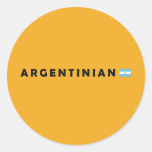 Sticker Rond Argentine, je suis argentin