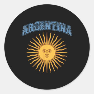 Sticker Rond Argentine Mois du patrimoine hispanique Dim Mai Ar