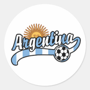 Sticker Rond Argentine Soccer