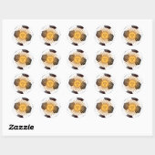 Sticker Rond Argentine Sol de Mayo (Feuille)