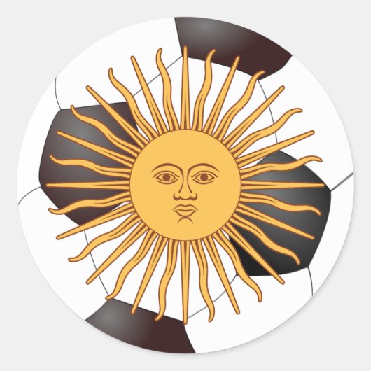 Sticker Rond Argentine Sol de Mayo (Devant)