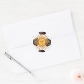 Sticker Rond Argentine Sol de Mayo (Enveloppe)