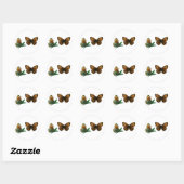 Sticker Rond Argynnis aglaja (Feuille)