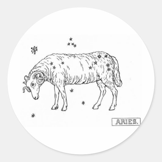 Sticker Rond Aries (Devant)
