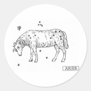 Sticker Rond Aries