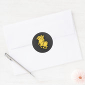 Sticker Rond Aries jaunes d'ambre (Enveloppe)
