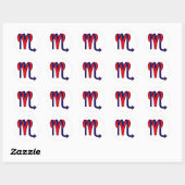Sticker Rond Aries & Scorpio (Feuille)