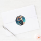 Sticker Rond Aries Zodiac Graphic (Enveloppe)