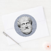 Sticker Rond Aristote philosophe grec (Enveloppe)