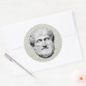 Sticker Rond Aristote philosophe grec (Enveloppe)