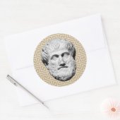 Sticker Rond Aristote philosophe grec (Enveloppe)